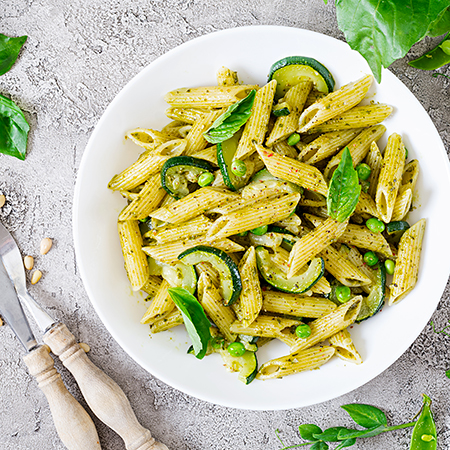 Dès 6/8 mois : Souper - Courgettes à la coriandre et Pâtes à l'huile d'olive Texture "Lisse" DLC 13/05/2025